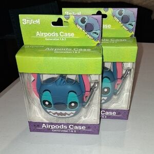 Disney Stitch AirPods Case - Blue and Pink